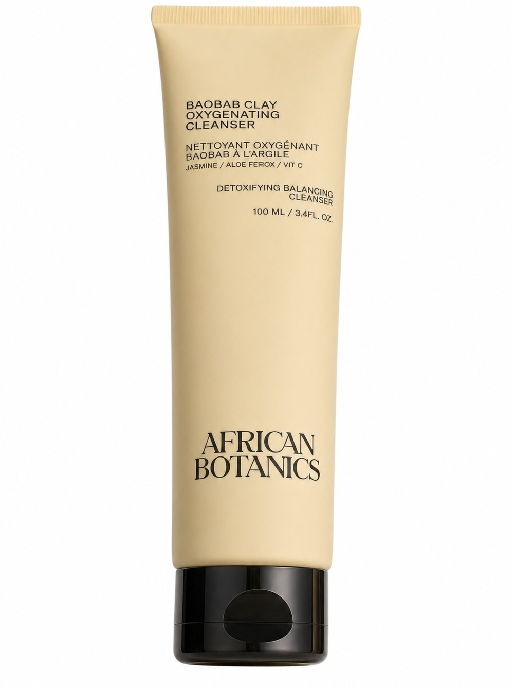 African Botanics Baobab Clay Oxygenating Cleanser 100 ml / 3.4 oz New Vegan